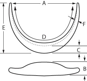 Extended Anatomical Kinn Implantat, Small