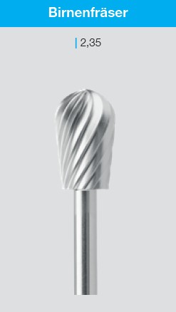 Birnenfräser ø 6.0 mm