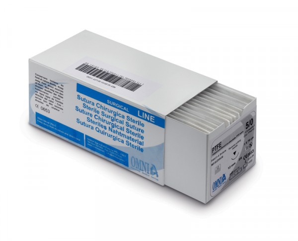 PTFE Nahtmaterial 5-0, monofil, 75 cm,